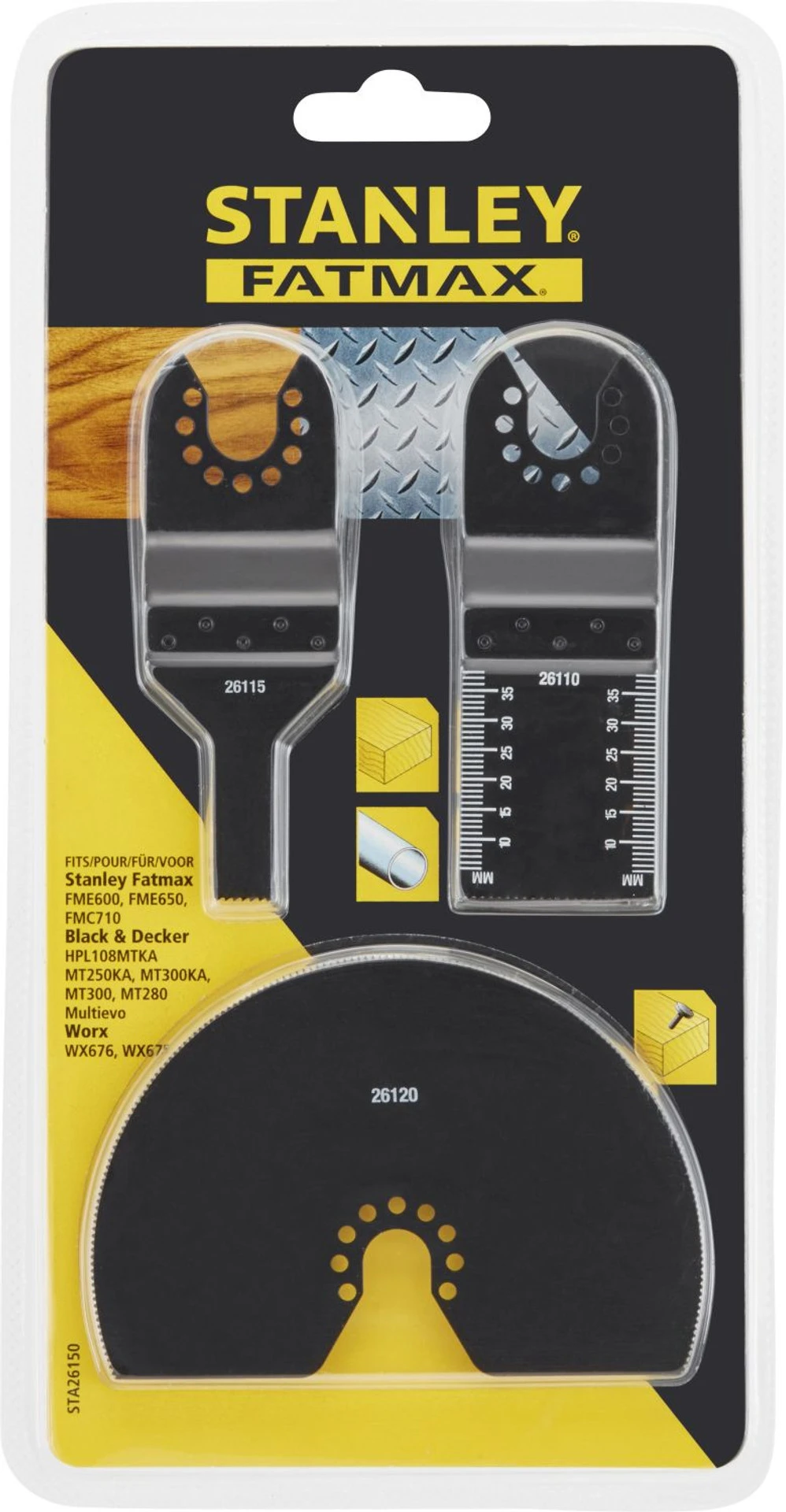 Stanley Fatmax Multi Tool 3 Piece Cutting Set 3 Stanley Fatmax Multi Tool 3 Piece Cutting Set