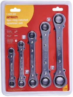 Amtech 5pc Ring Ratchet Spanner Set -Pro Tool Hub DKT0043 2 28363.1681158278