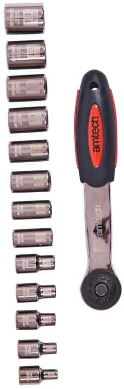 Amtech 14 Piece Socket Set With Ratchet