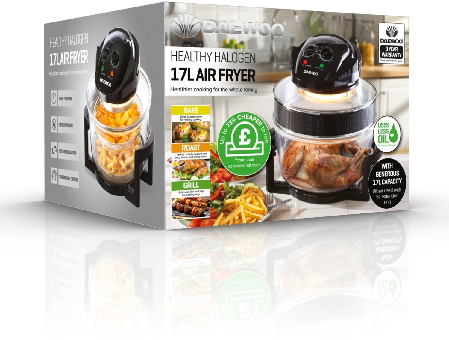 Daewoo Halogen Air Fryer 17ltr 8 Daewoo Halogen Air Fryer 17ltr - Image 6