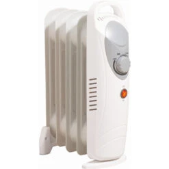 Daewoo 650W Mini Oil Filled Heater Variable Thermostat