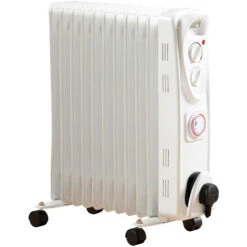Daewoo 2500W Oil Filled Heater With Timer And 3 Heat Settings
