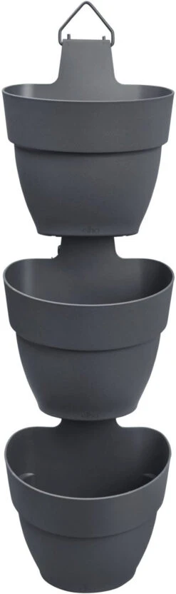 Elho Vertical Triple Planter Anthracite