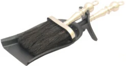 The Fireside Range Brush & Shovel Black & Pewter 30cm