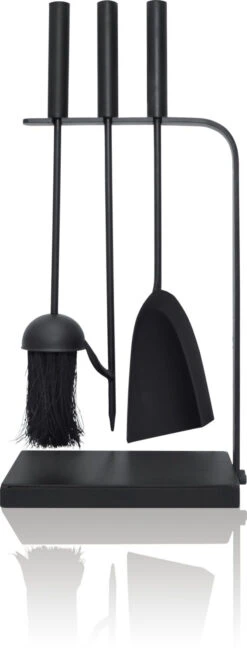 The Fireside Range Trio Companion Set Black 460mm