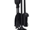 The Fireside Range Traditional Companion Set Black 400mm -Pro Tool Hub QPI0025 03620.1677442941