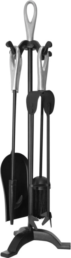 The Fireside Range Loop Companion Set Black & Pewter 635mm