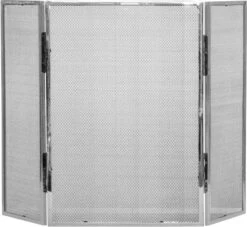 The Fireside Range 3 Fold Guard Polished Nickel 635mm