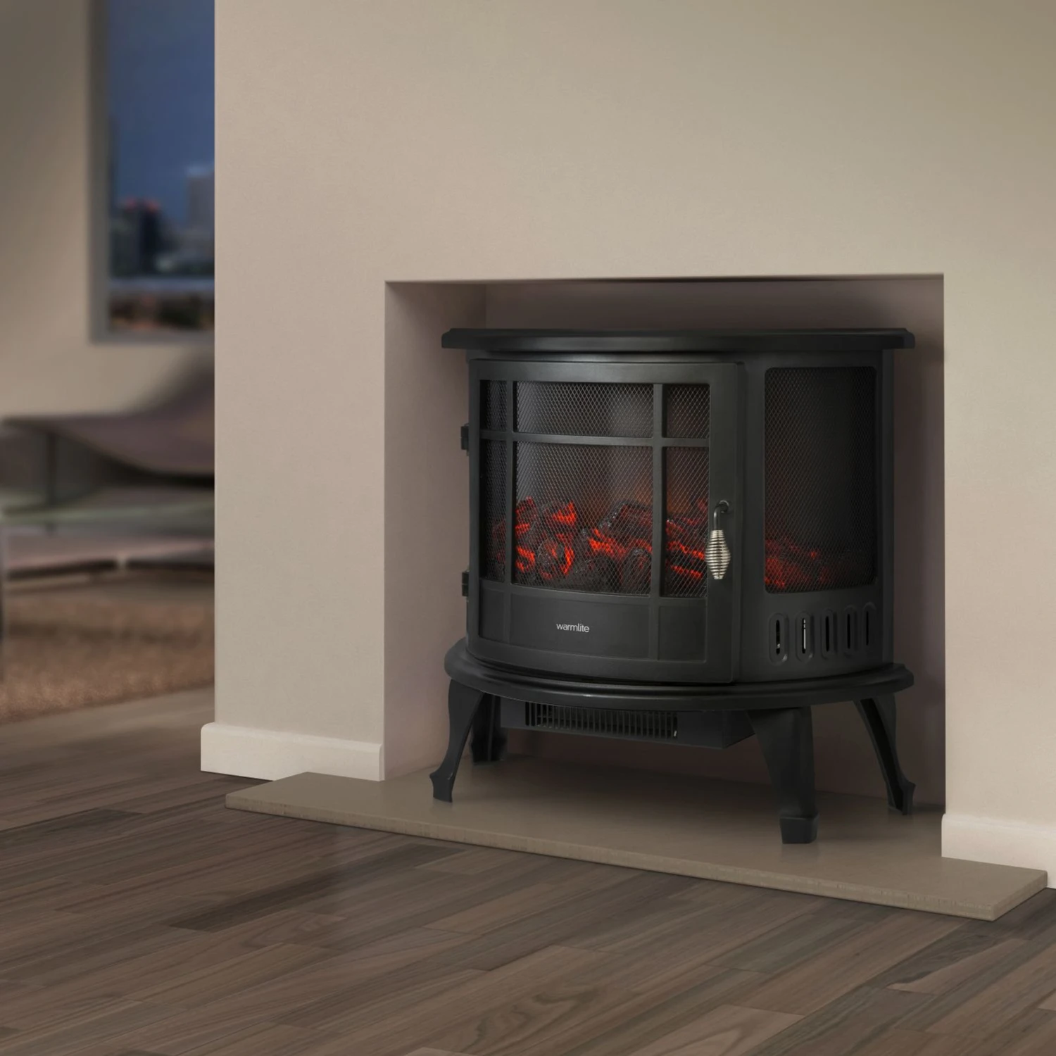 Warmlite WL46017 Electric Curved Stove 1800w 4 Warmlite WL46017 Electric Curved Stove 1800w - Image 2