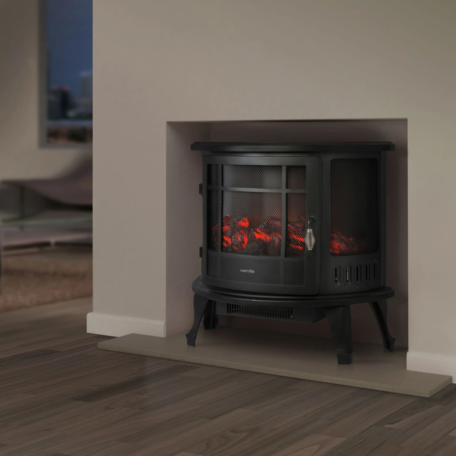 Warmlite WL46017 Electric Curved Stove 1800w 7 Warmlite WL46017 Electric Curved Stove 1800w - Image 5