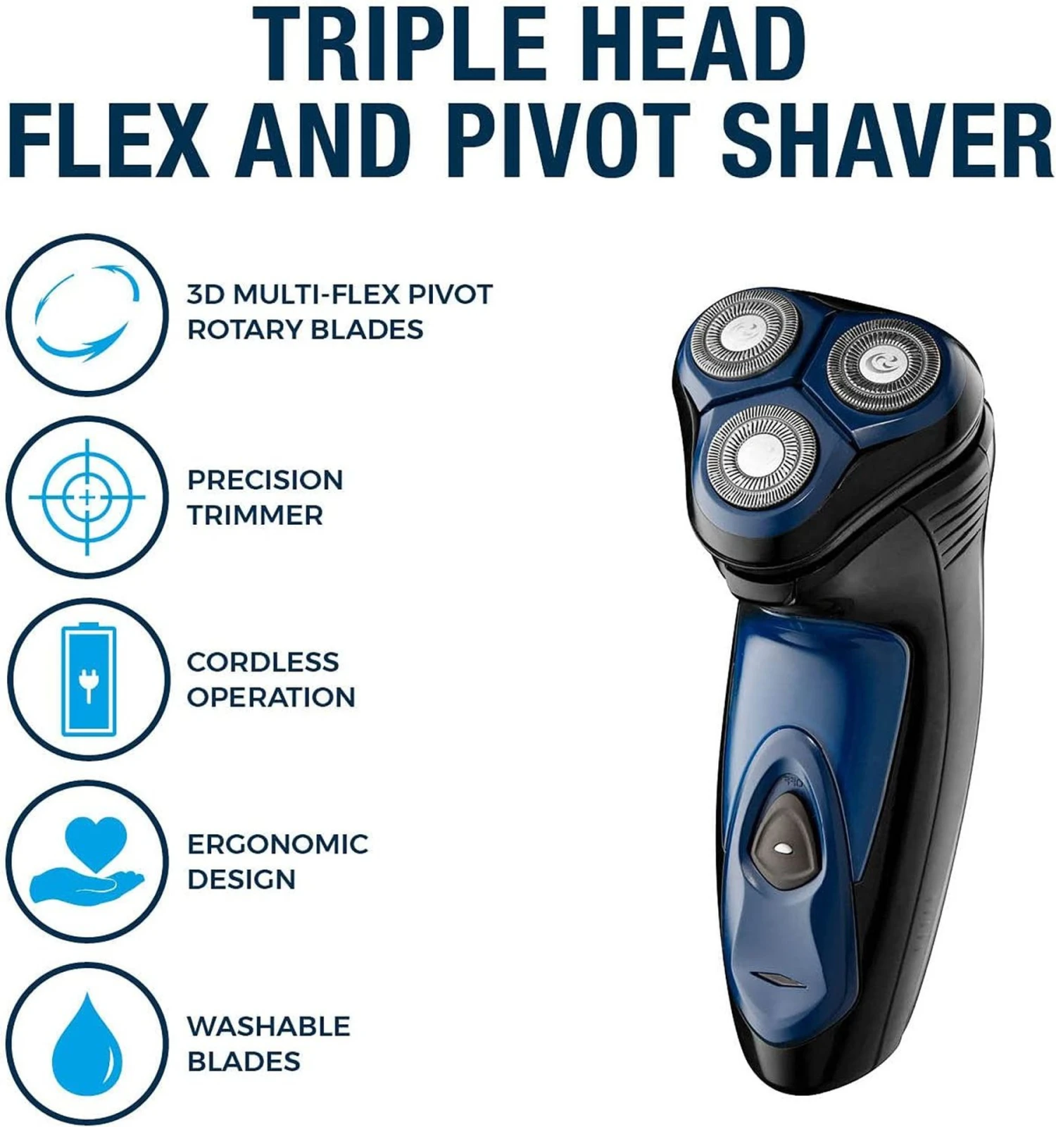 Carmen Rotary Shaver Rechargeable 4 Carmen Rotary Shaver Rechargeable - Image 2