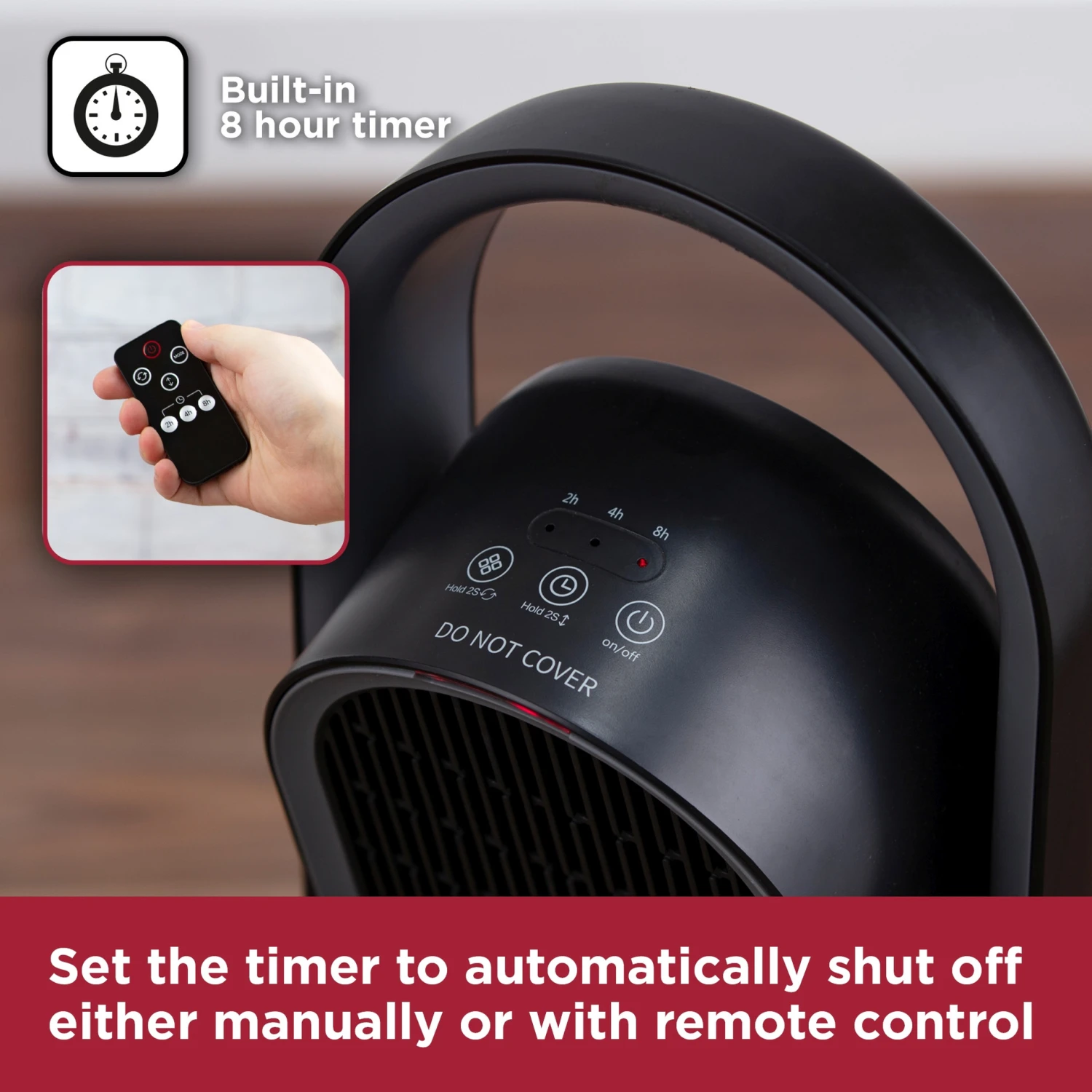 Black & Decker Ceramic Heater 1.8kw Timer 7 Black & Decker Ceramic Heater 1.8kw Timer - Image 5