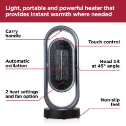 Black & Decker Ceramic Heater 1.8kw Timer 14 Black & Decker Ceramic Heater 1.8kw Timer -Pro Tool Hub RKW2250 8 27927.1692775728