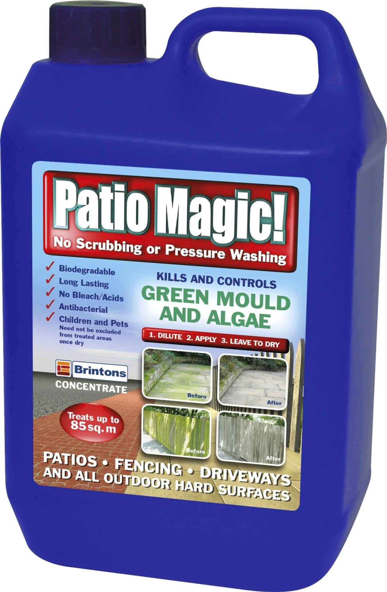 Patio Magic Kills & Controls Mould & Algae 2.5Ltr 5 Patio Magic Kills & Controls Mould & Algae 2.5Ltr - Image 3