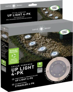 Pro Tool Hub 20 Smart Garden Solar Up Light Pk4