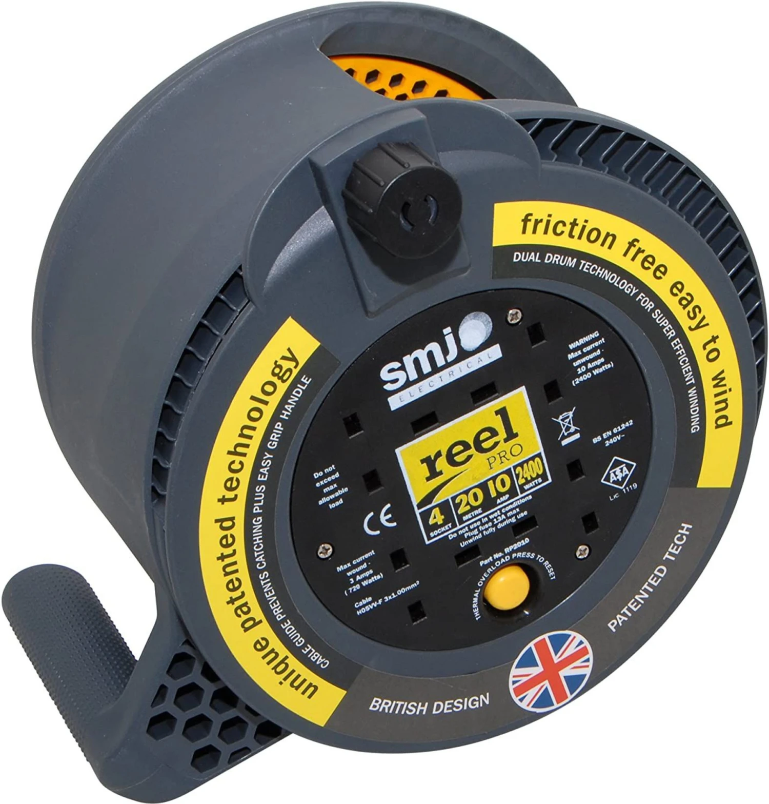 20m 10A 4 Gang Reel Pro 3 20m 10A 4 Gang Reel Pro