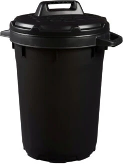Strata Black Heavy Duty Dustbin 90Ltr