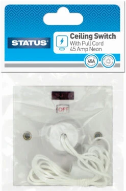 Status 45amp DP Ceiling Switch W/Neon