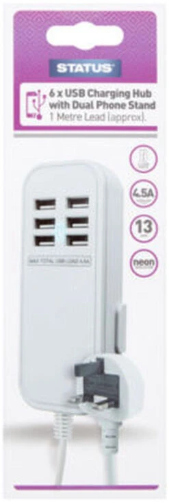 Status 6 X USB Charging Hub