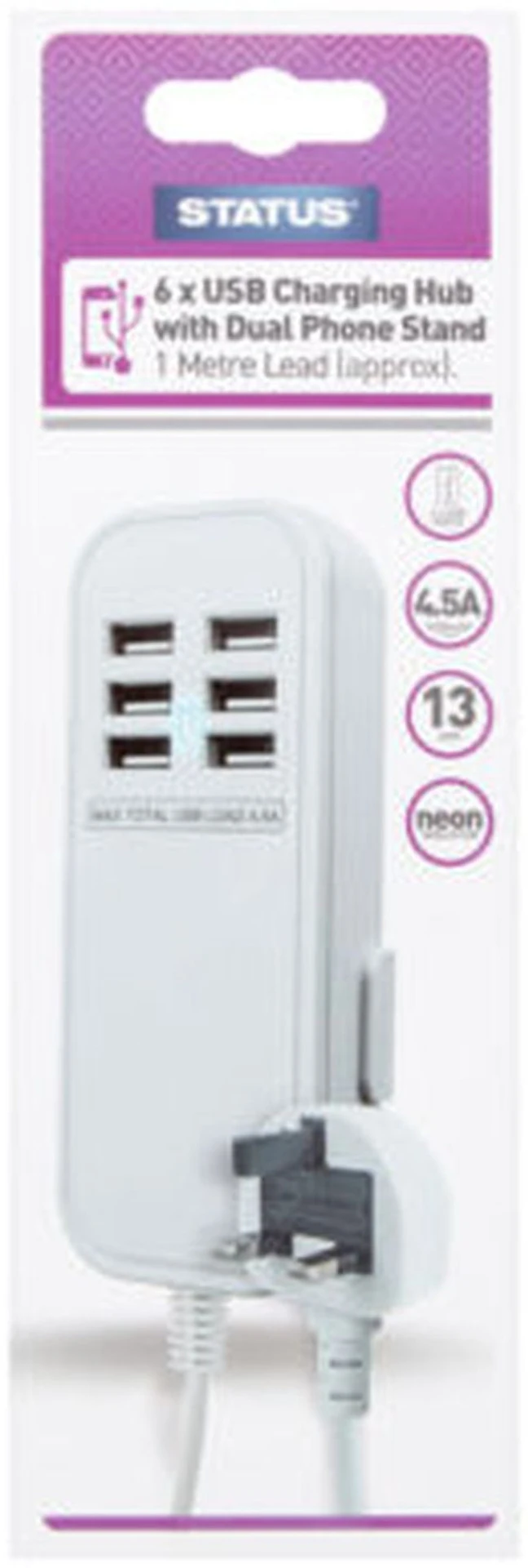 Status 6 X USB Charging Hub 3 Status 6 X USB Charging Hub