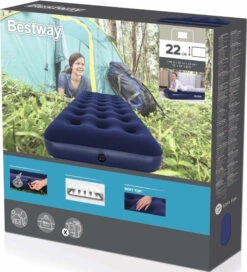 Bestway Flocked Single Airbed 185 X 76 X 22cm -Pro Tool Hub WON0071 7 08151.1685088443